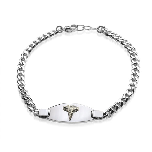 4.6MM CURB LINK MEDIC BRACELET