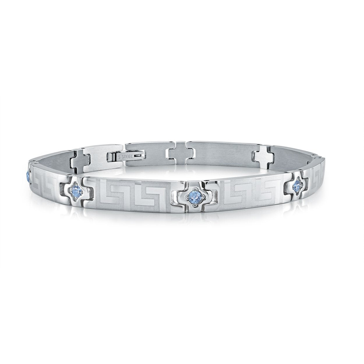 GREEK KEY GEM BRACELET