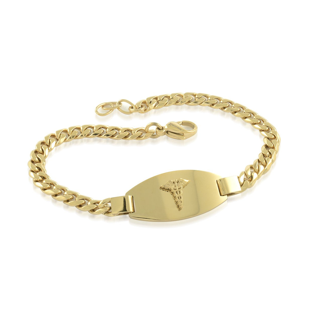 4.6MM CURB LINK MEDIC BRACELET