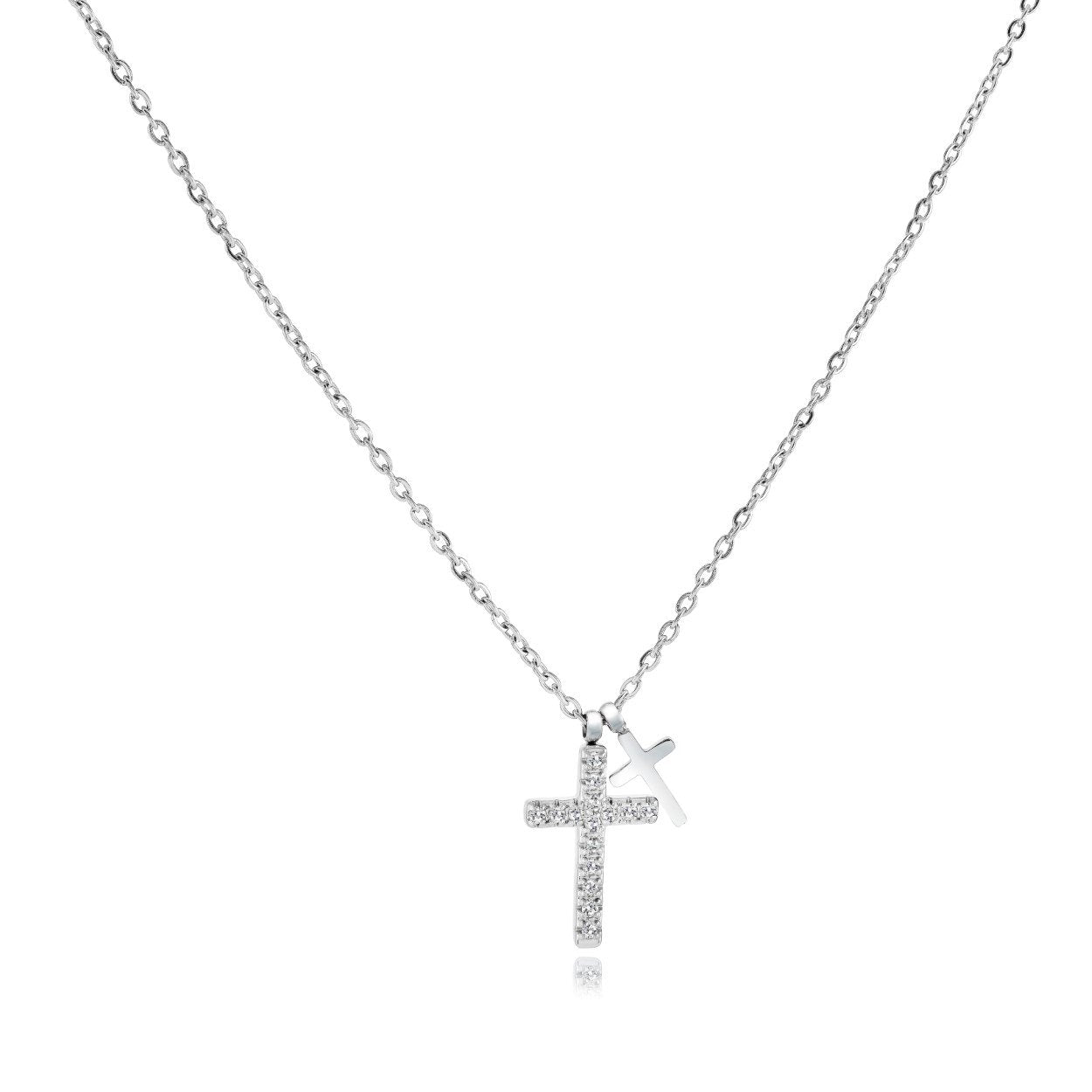 DOUBLE CROSS PENDANT
