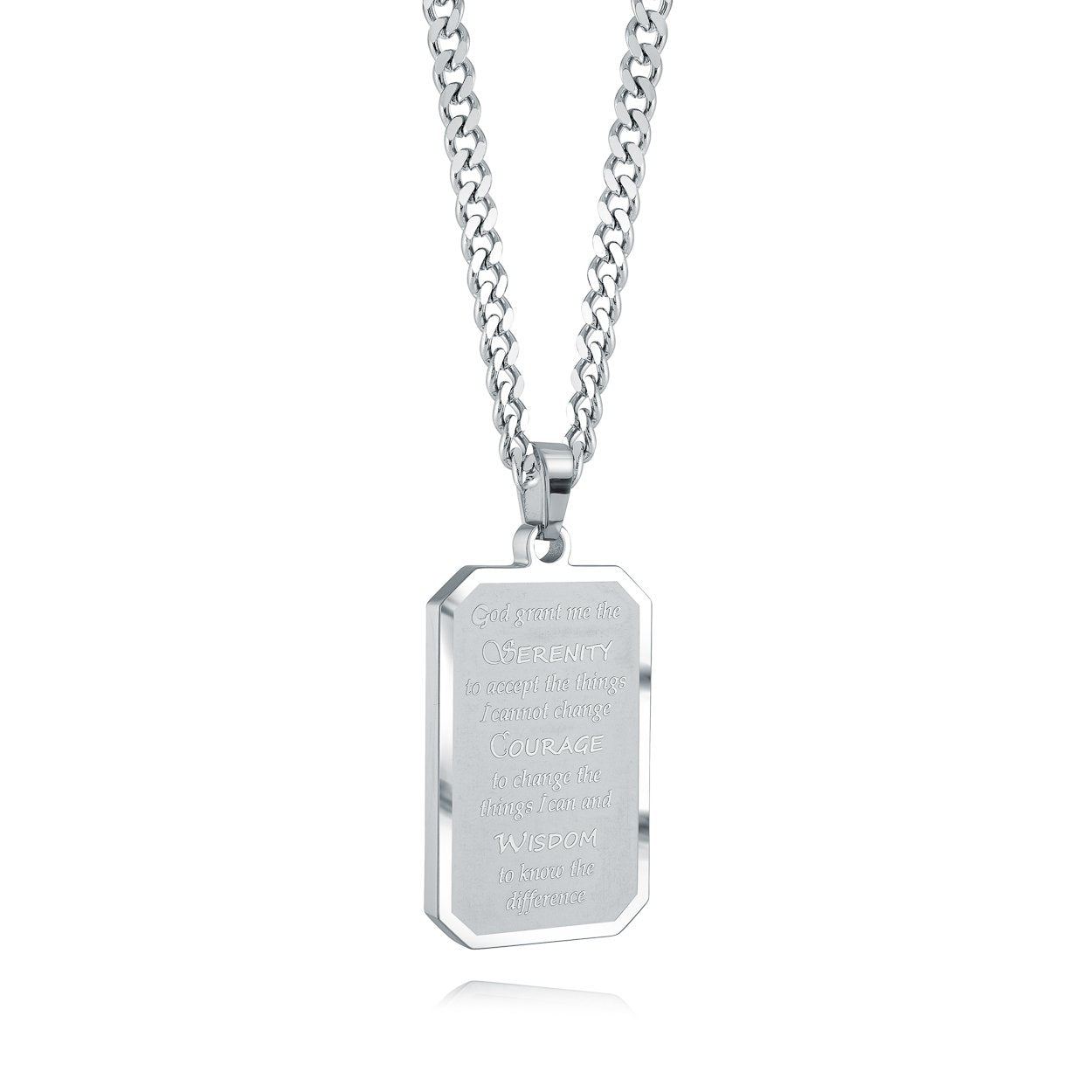 SERENITY PRAYER PENDANT - ENGLISH