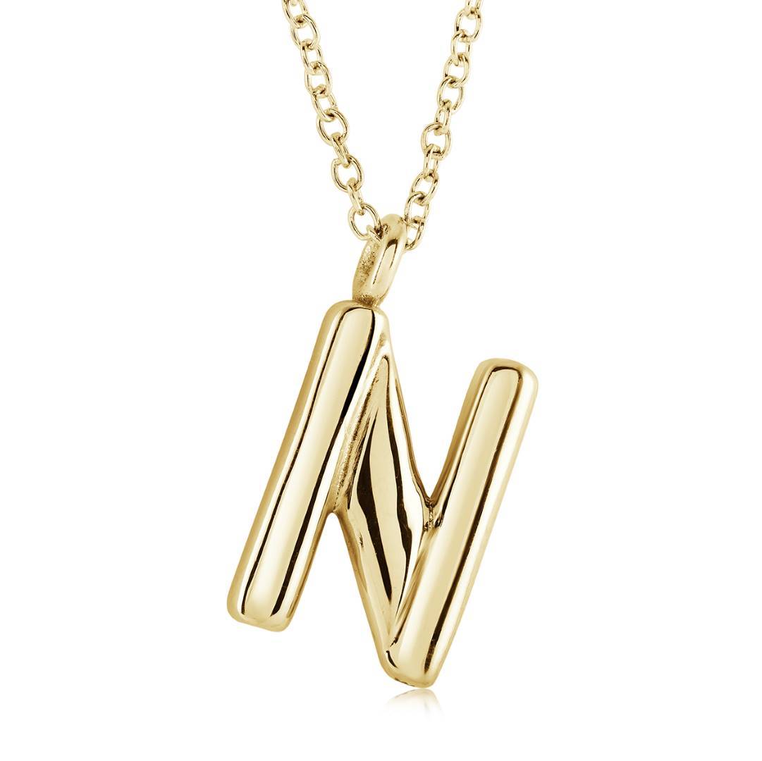 BUBBLE INITIAL NECKLACE