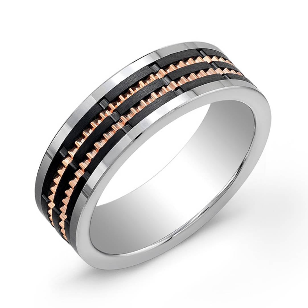 7MM CERAMIC & TUNGSTEN BAND