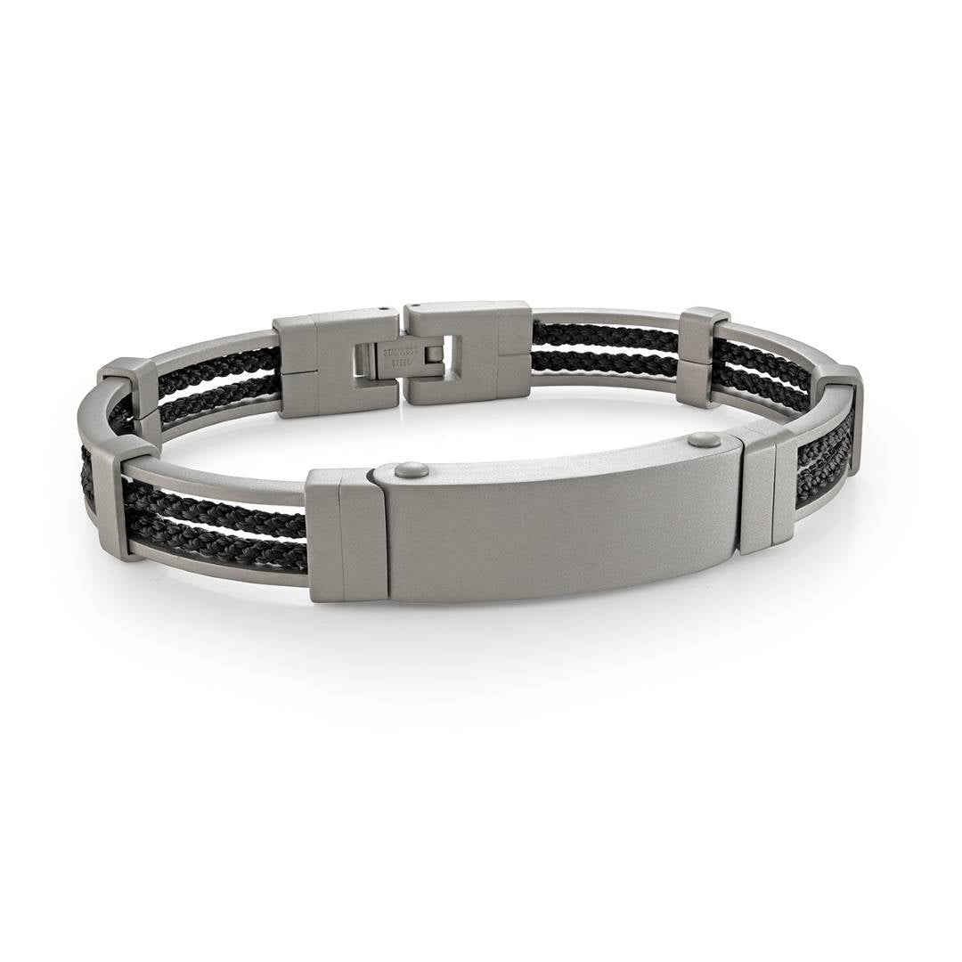 BRUSHED ID-PLATE BANGLE