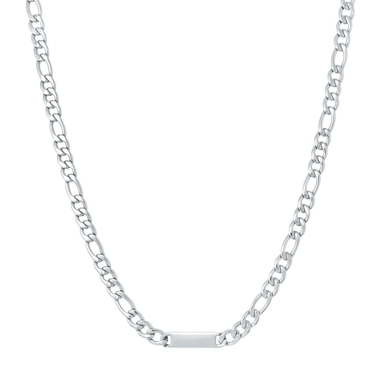 6MM ENGRAVABLE FIGARO CHAIN