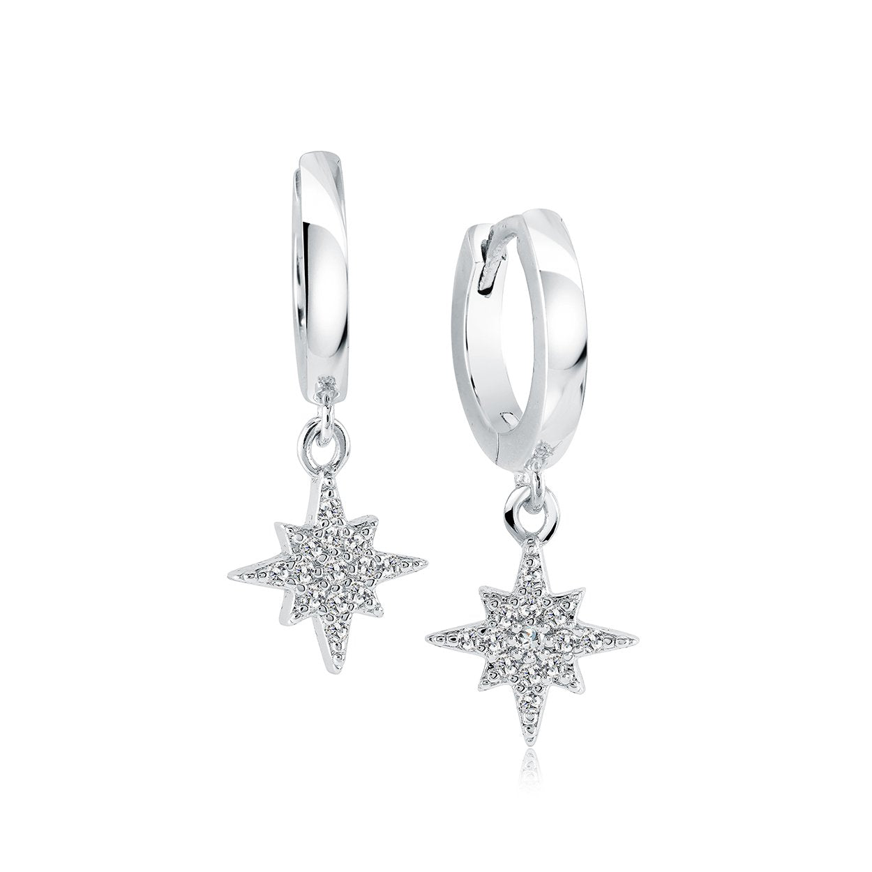 CZ NORTH-STAR EARRINGS
