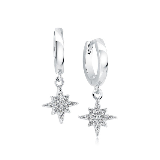 CZ NORTH-STAR EARRINGS