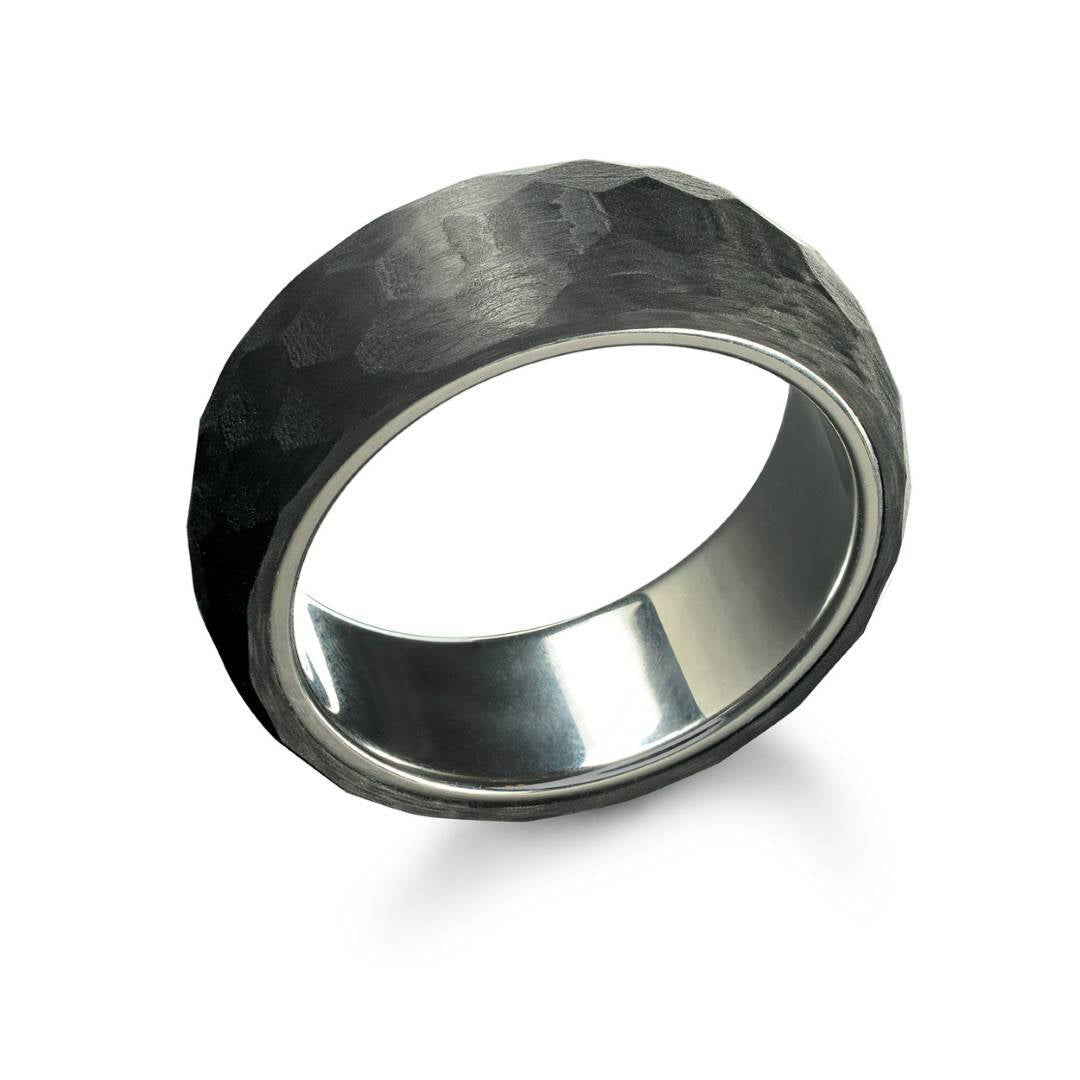 8MM TEXTURED CARBON FIBRE BAND