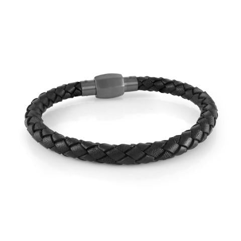 TWIST CLASP LEATHER BRACELET