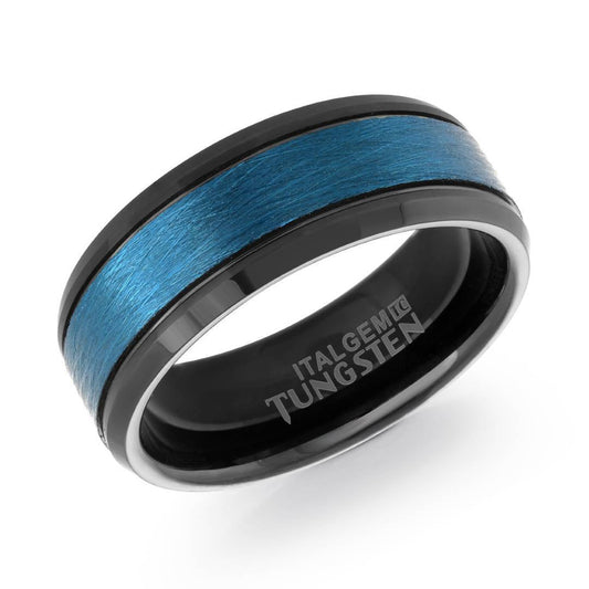 8MM BRUSHED TUNGSTEN BAND