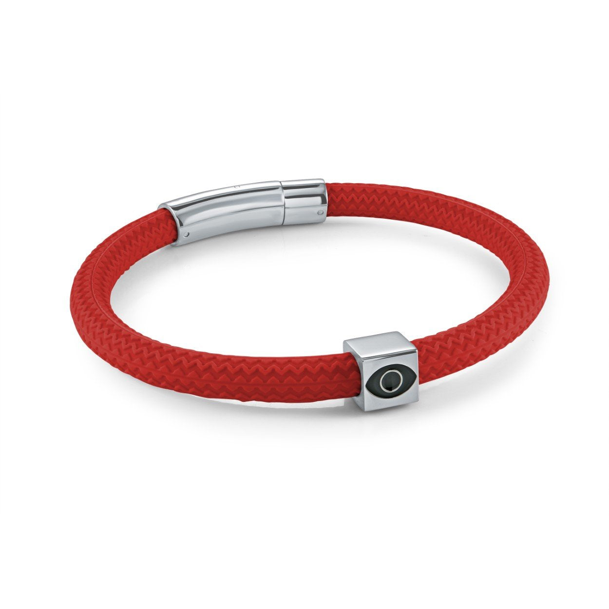 6MM RACER & EVIL EYE BRACELET