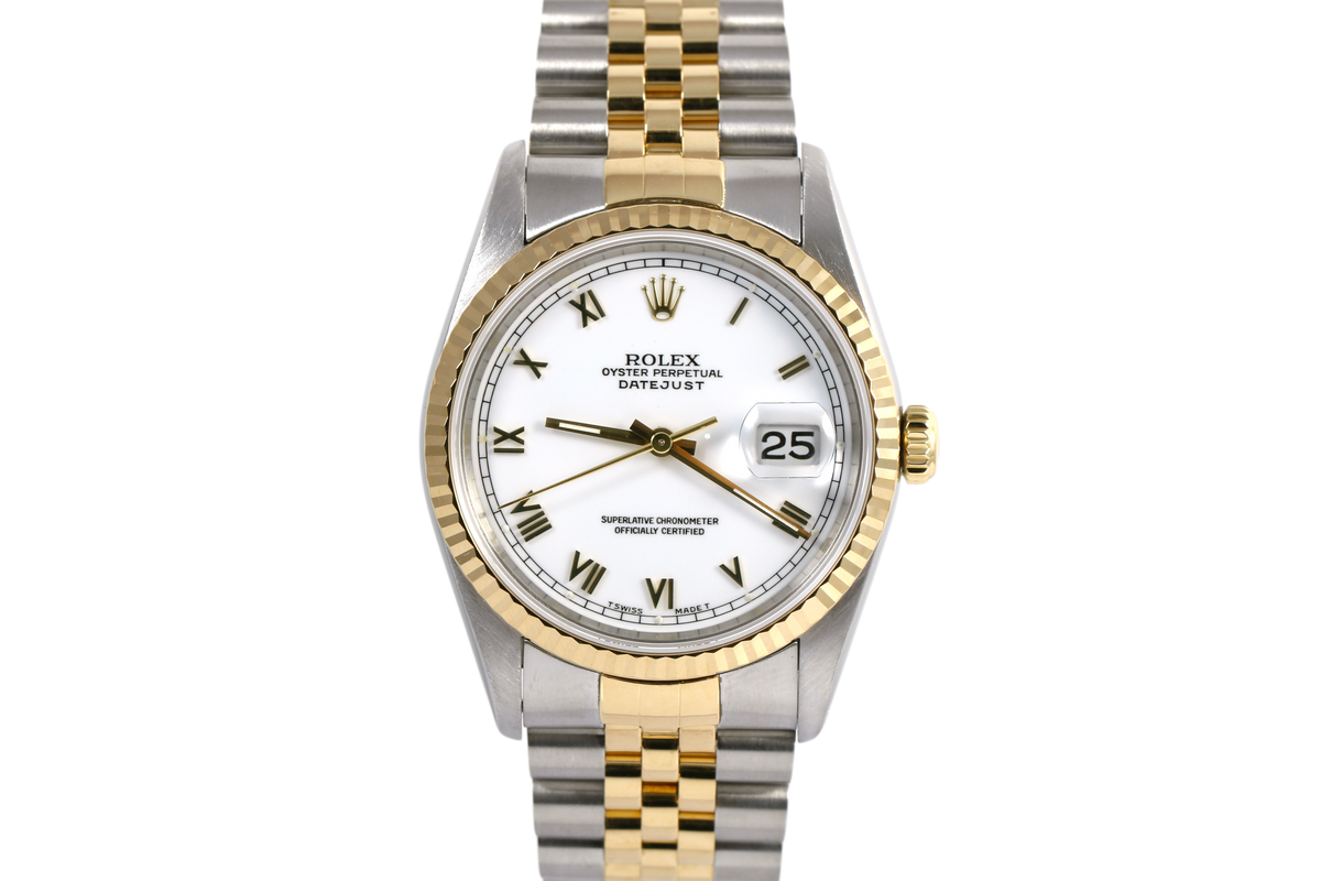 1991 Rolex Datejust 36mm - 16233 (White Roman)