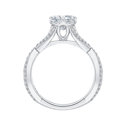 Split Shank Split Shank Round Diamond Engagement Ring in 14K White Gold (Semi-Mount)