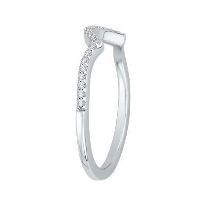 Diamond Wedding Band in 14K White Gold