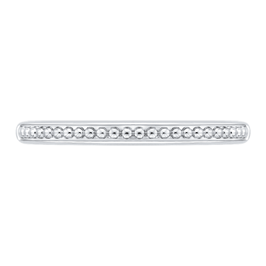 Plain Wedding Band in 14K White Gold