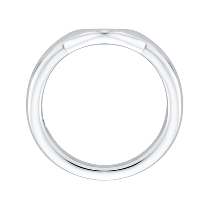 Plain Wedding Band in 14K White Gold
