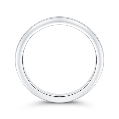 Plain Wedding Band in 14K White Gold