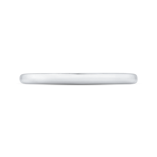 Plain Wedding Band in 14K White Gold