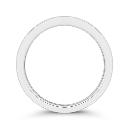 Plain Wedding Band in 14K White Gold