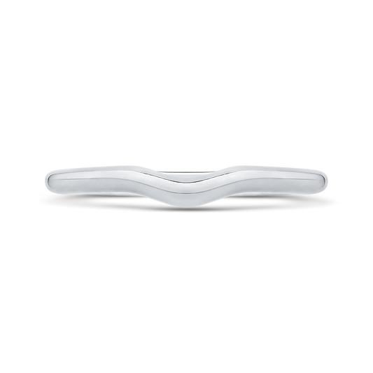 Plain Wedding Band in 14K White Gold