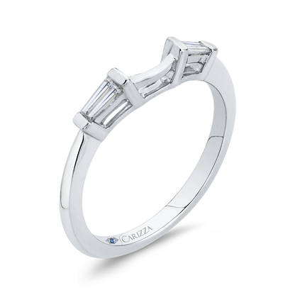 Baguette Cut Diamond Wedding Band in 14K White Gold