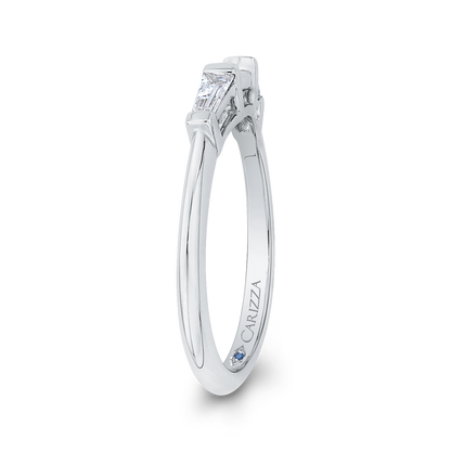 Baguette Cut Diamond Wedding Band in 14K White Gold