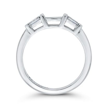 Baguette Cut Diamond Wedding Band in 14K White Gold