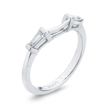 Baguette Cut Diamond Wedding Band in 14K White Gold