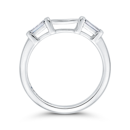 Baguette Cut Diamond Wedding Band in 14K White Gold
