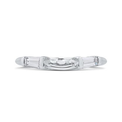 Baguette Cut Diamond Wedding Band in 14K White Gold