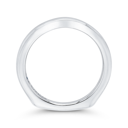 Plain Wedding Band in 14K White Gold