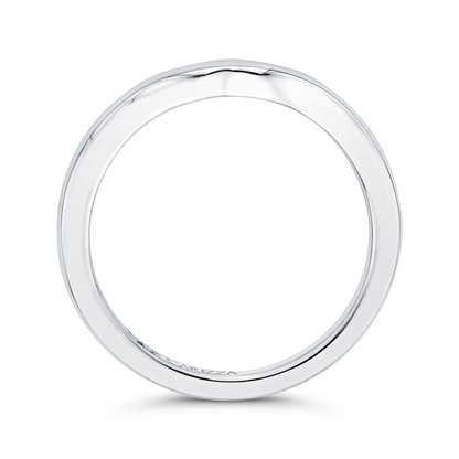 Plain Wedding Band in 14K White Gold