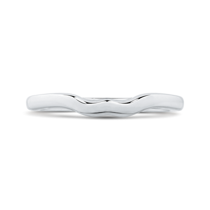 Plain Wedding Band in 14K White Gold