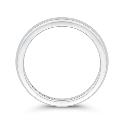 Plain Wedding Band in 14K White Gold