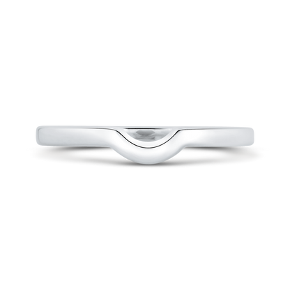 Plain Wedding Band in 14K White Gold