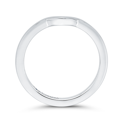 Plain Wedding Band in 14K White Gold