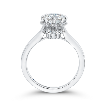 Diamond Engagement Ring in 14K White Gold (Semi-Mount)