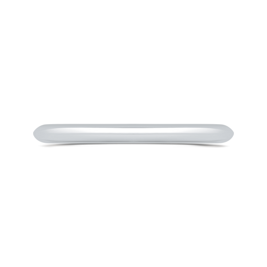Plain Wedding Band in 14K White Gold