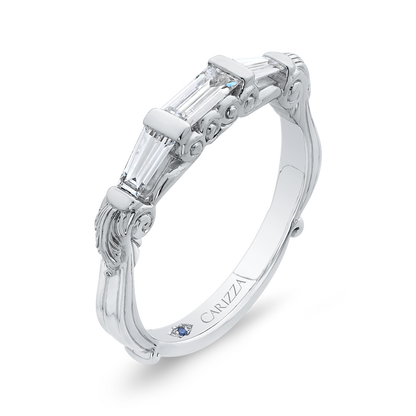 Baguette Cut Diamond Wedding Band in 14K White Gold