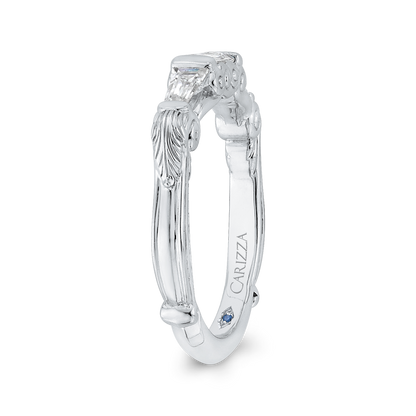 Baguette Cut Diamond Wedding Band in 14K White Gold