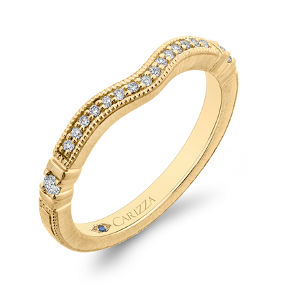 Round Diamond Wedding Band in 14K Yellow Gold