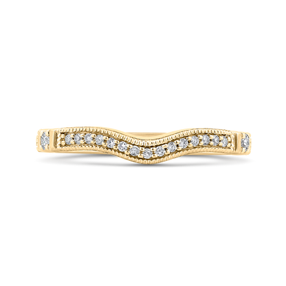 Round Diamond Wedding Band in 14K Yellow Gold