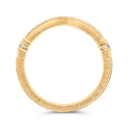 Round Diamond Wedding Band in 14K Yellow Gold