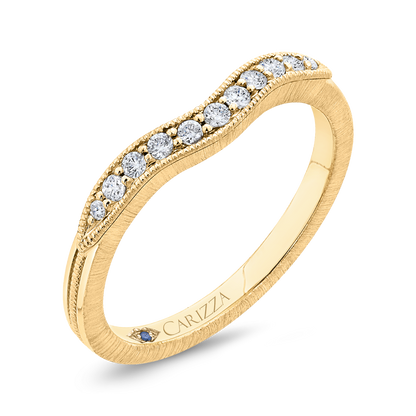 Round Diamond Wedding Band in 14K Yellow Gold