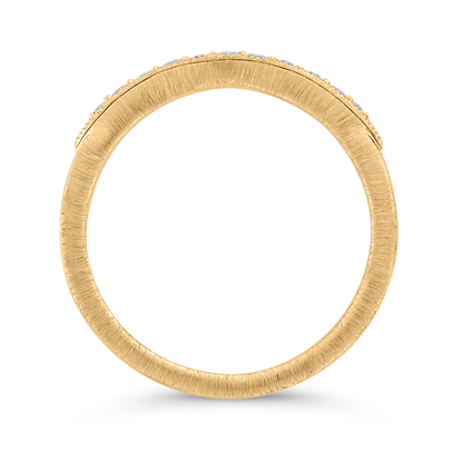 Round Diamond Wedding Band in 14K Yellow Gold