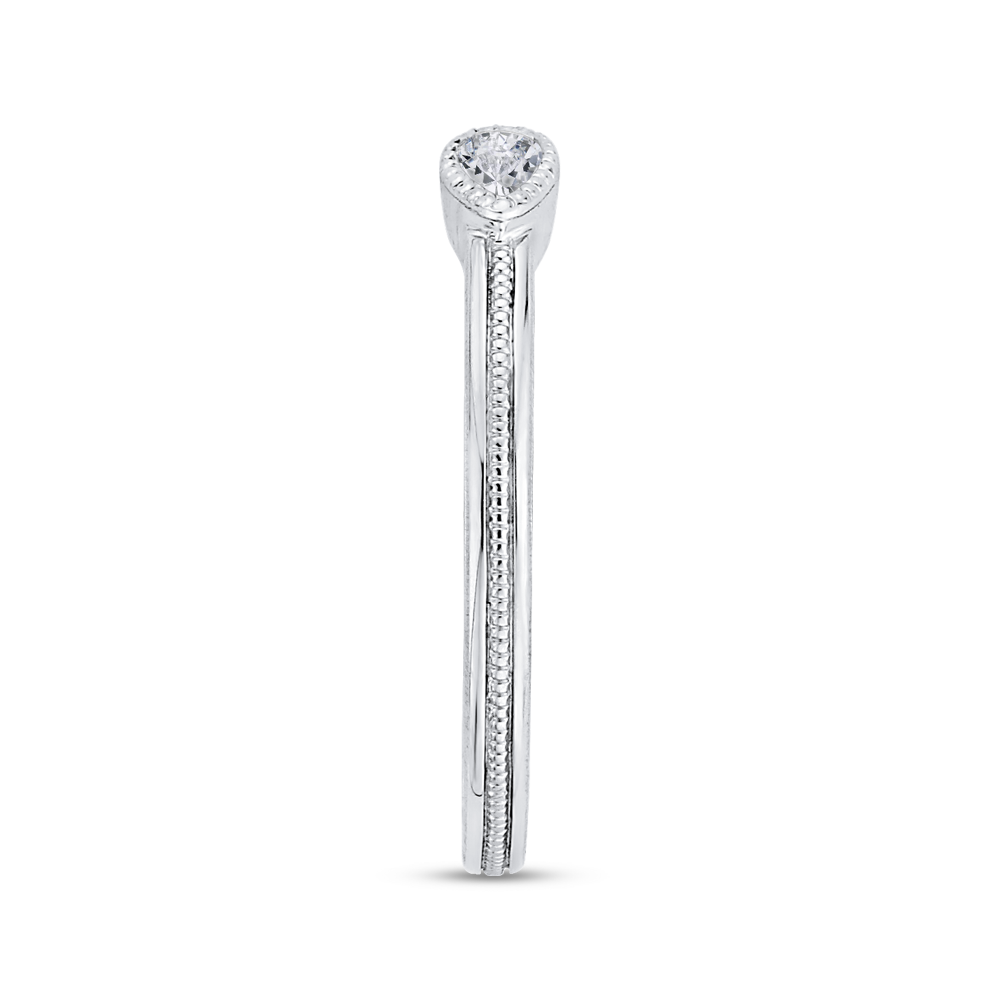 Pear Cut Diamond Wedding Band in 14K White Gold