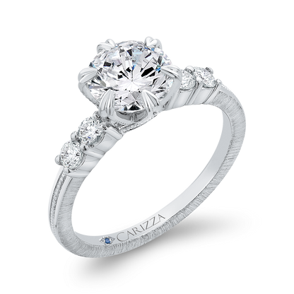 Diamond Engagement Ring in 14K White Gold (Semi-Mount)