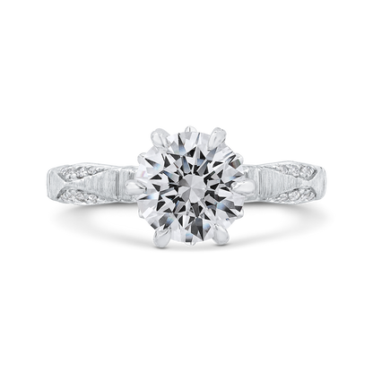 Diamond Engagement Ring in 14K White Gold (Semi-Mount)