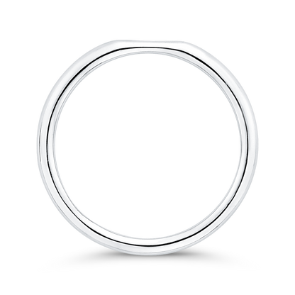 Plain Wedding Band in 14K White Gold