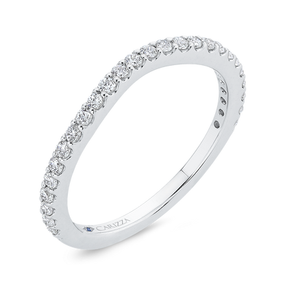Diamond Wedding Band in 14K White Gold